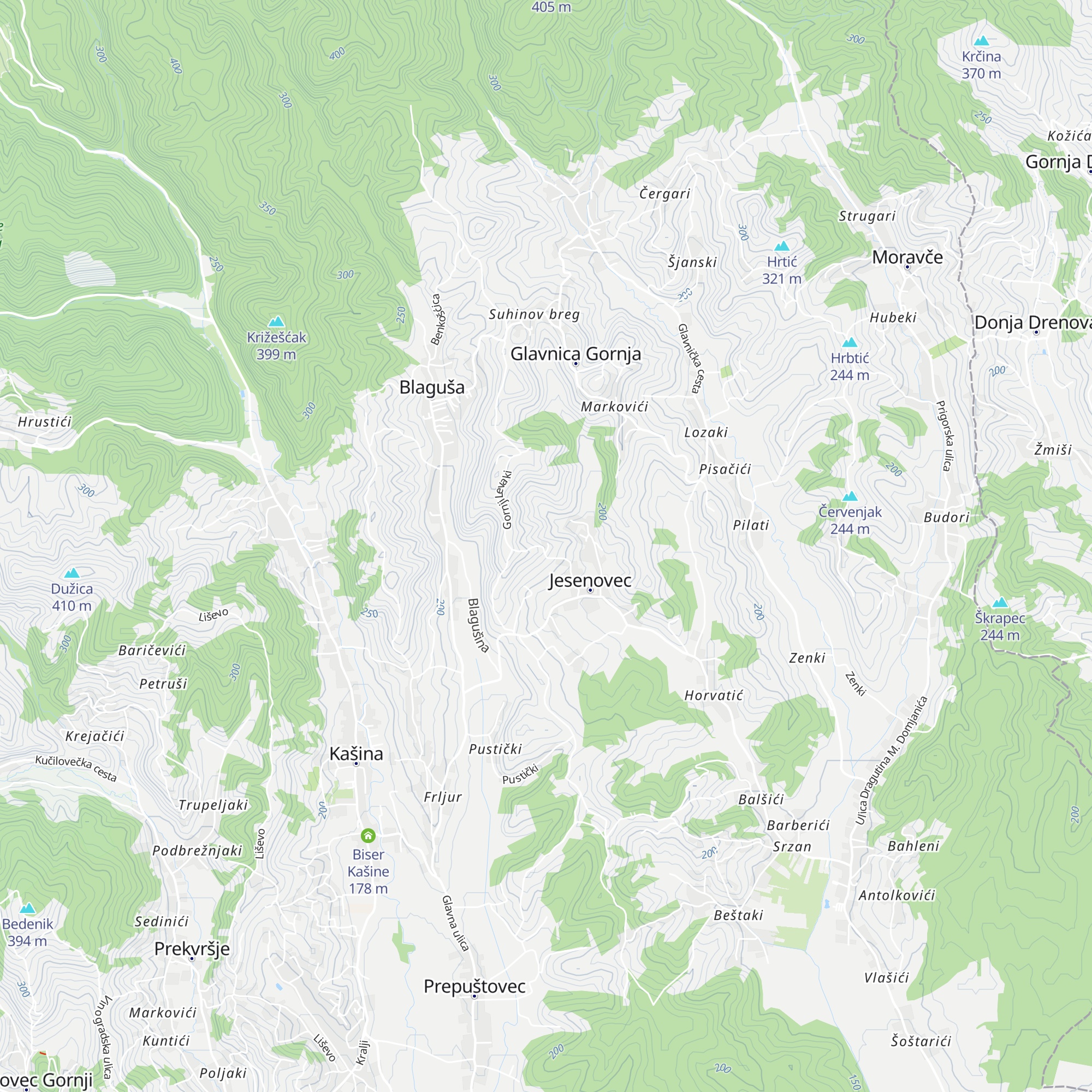 Kurija Žunec map