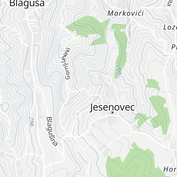 Map of Kurija Žunec