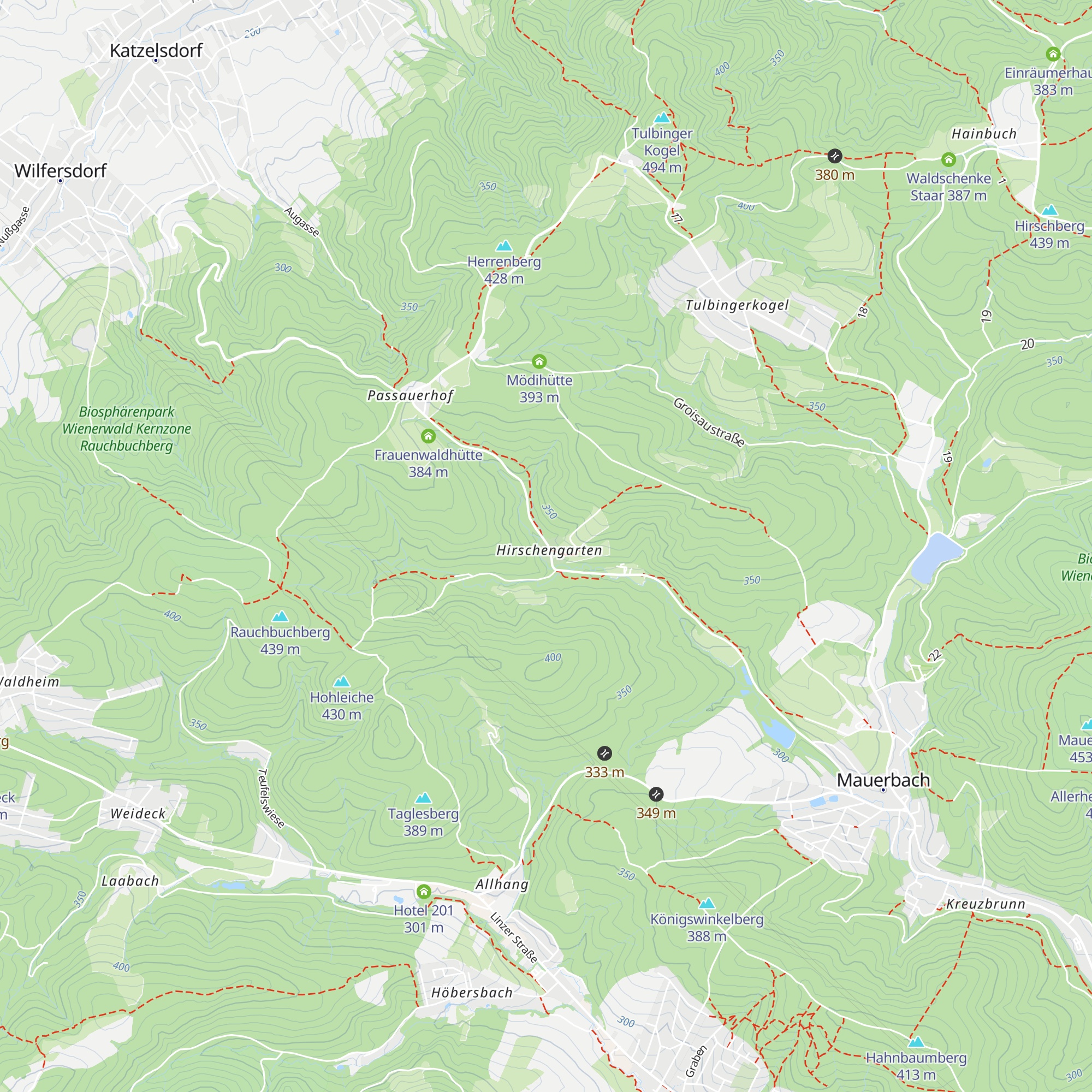 Hirschengarten map