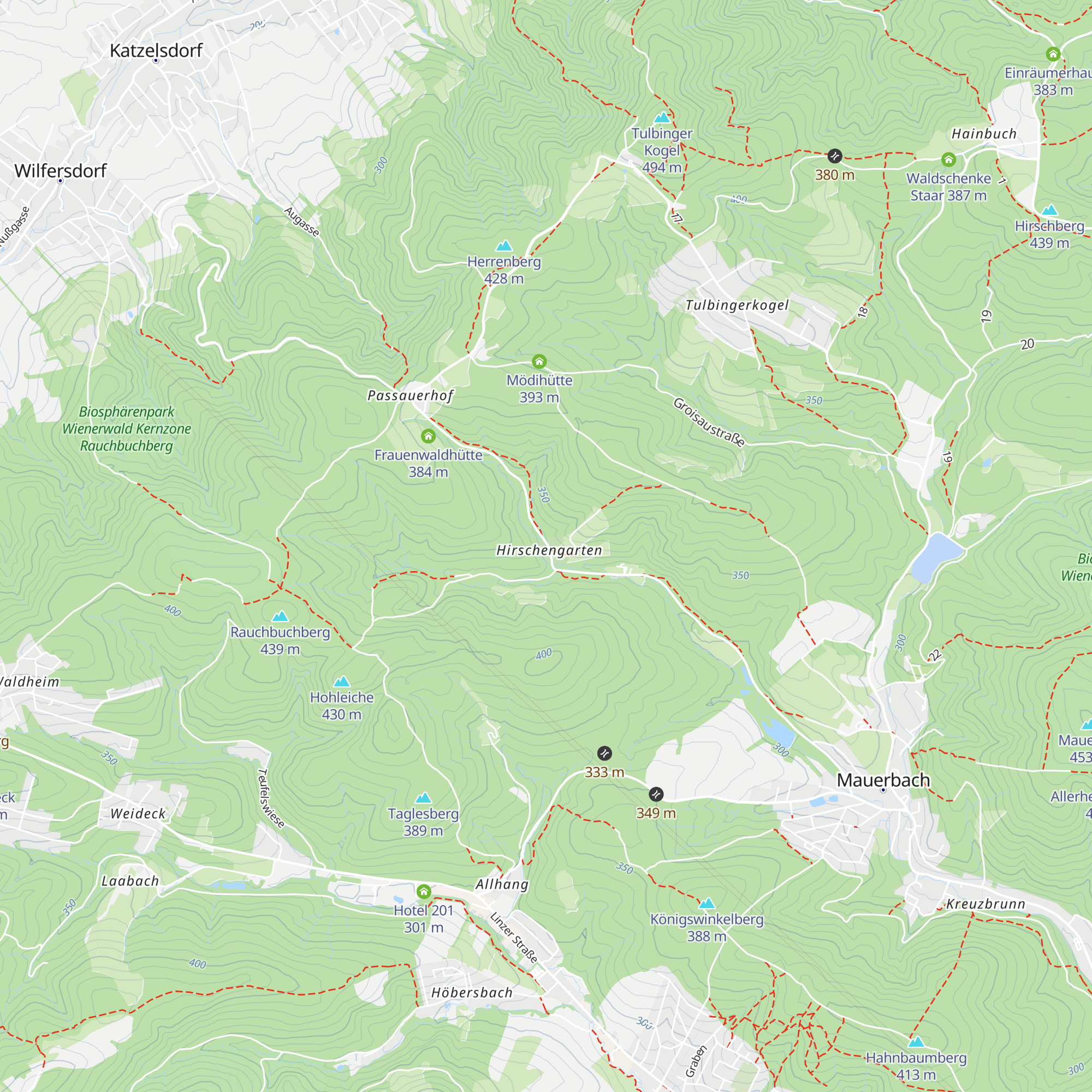 Hirschengarten map