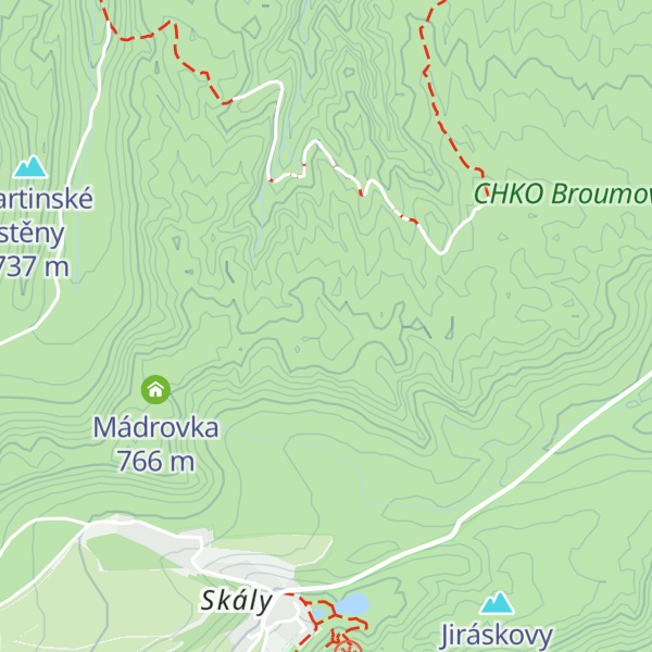 Map of Supí skály