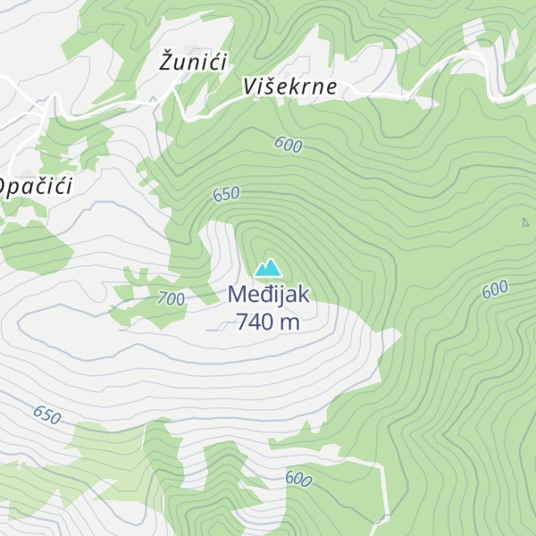 Map of Međijak