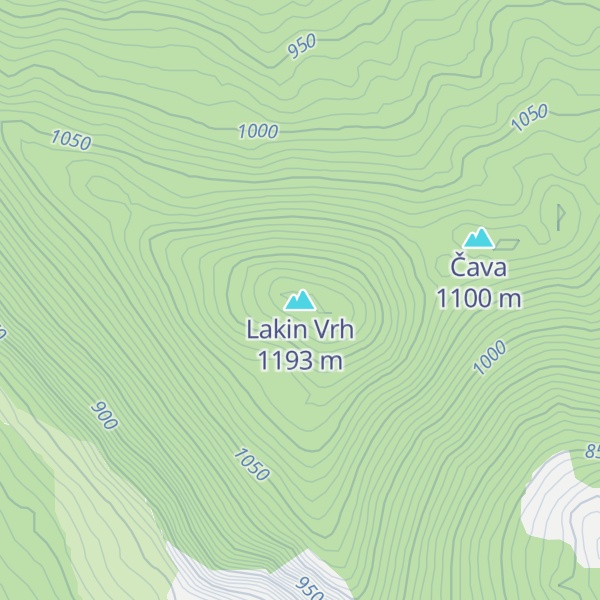 Map of Lakin Vrh