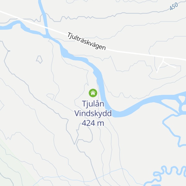 Map of Tjulån Vindskydd