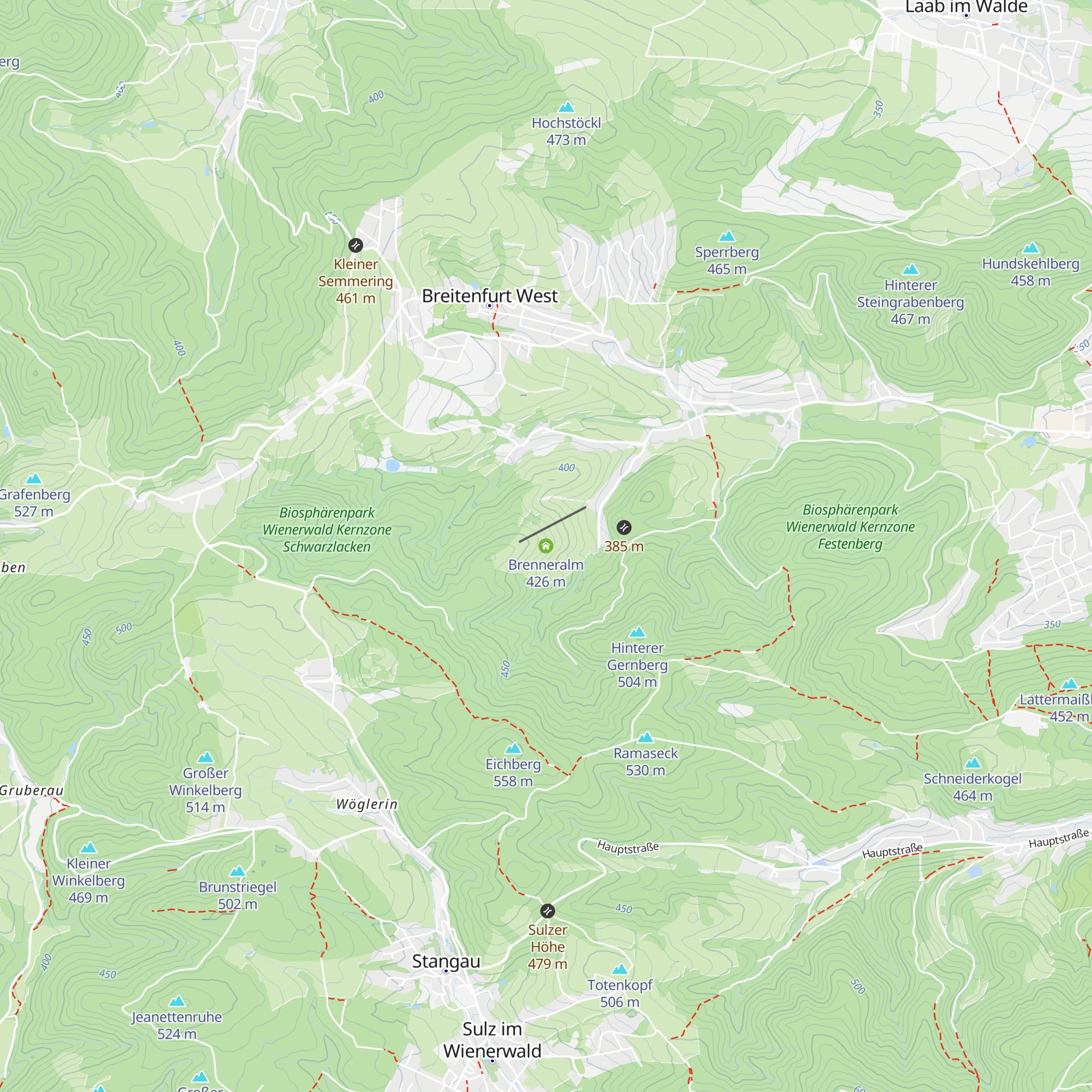 Brenneralm map