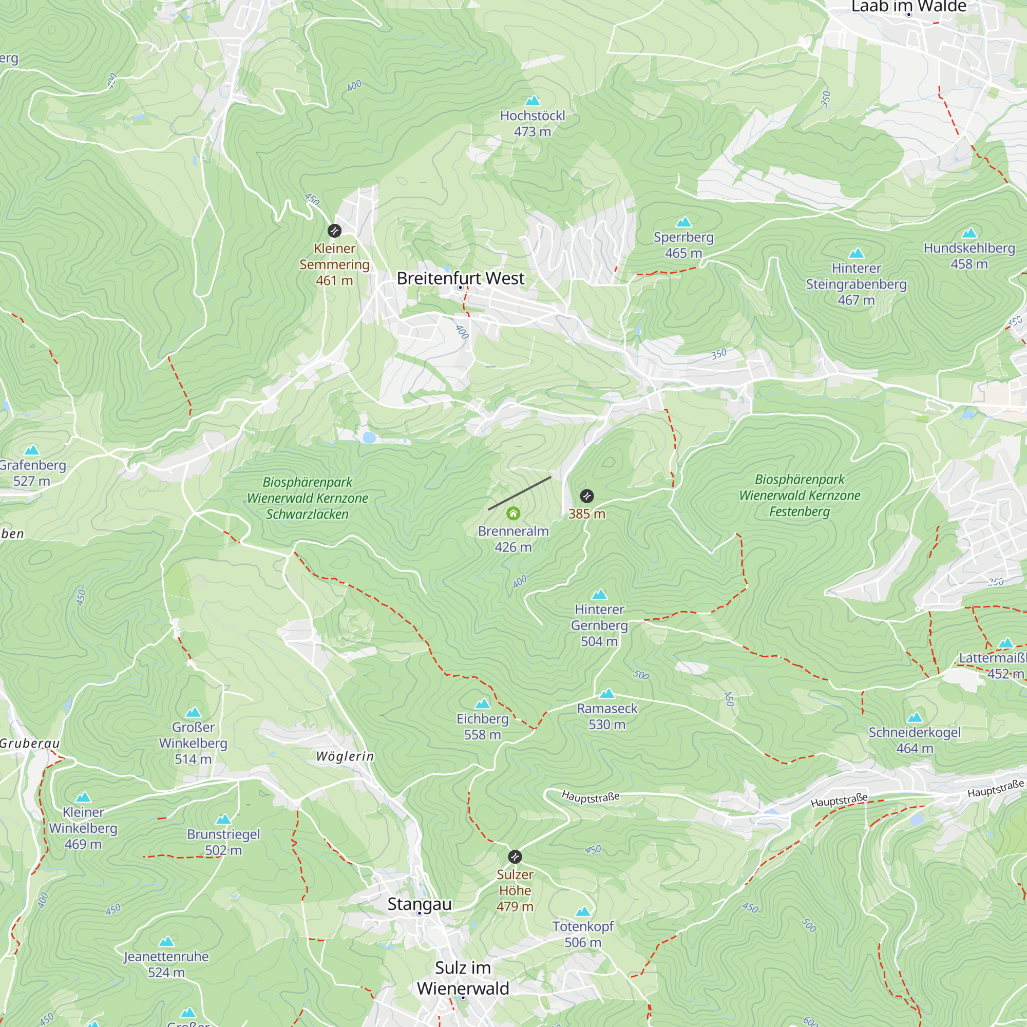 Brenneralm map