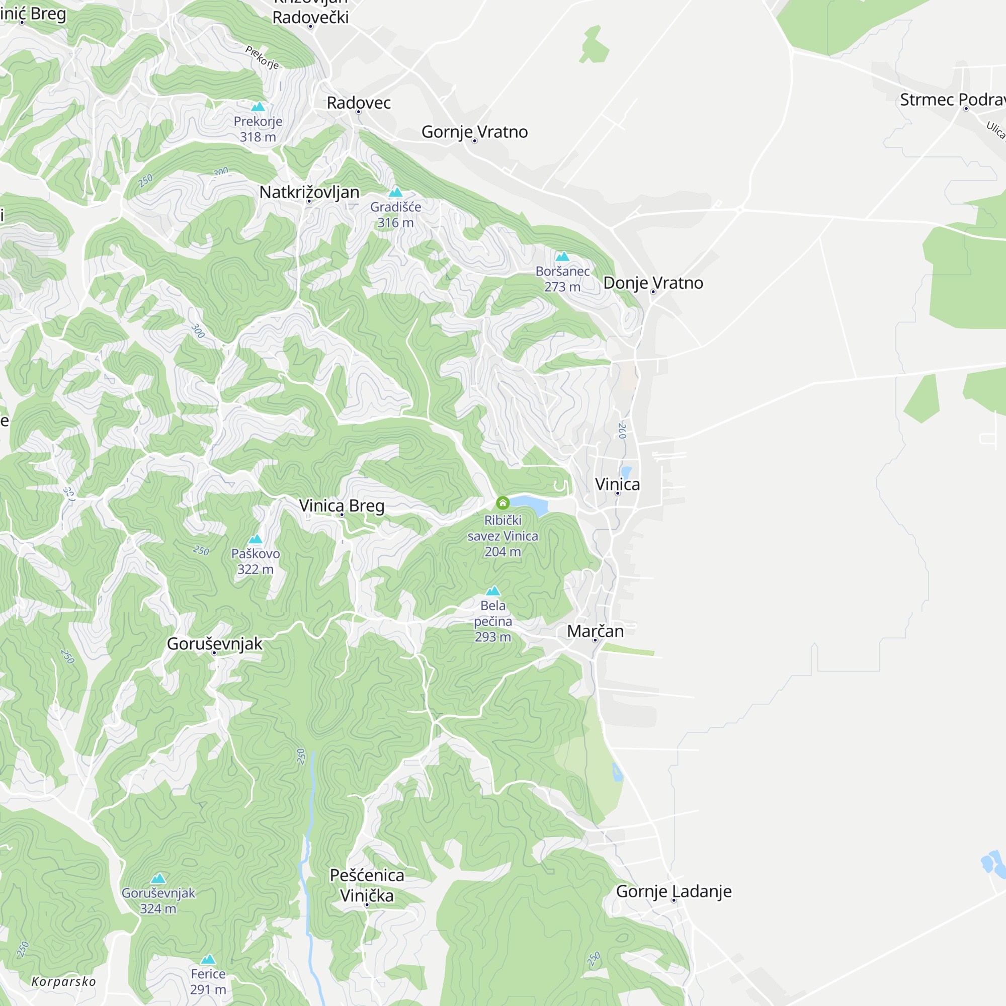 Ribički savez Vinica map