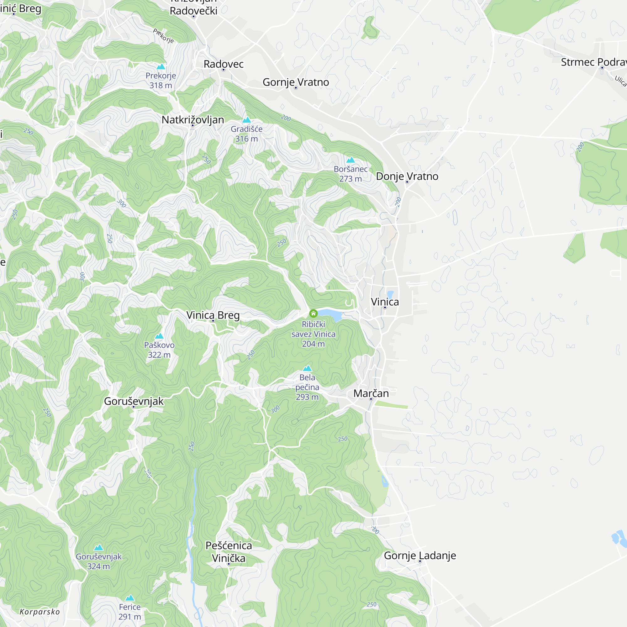 Ribički savez Vinica map