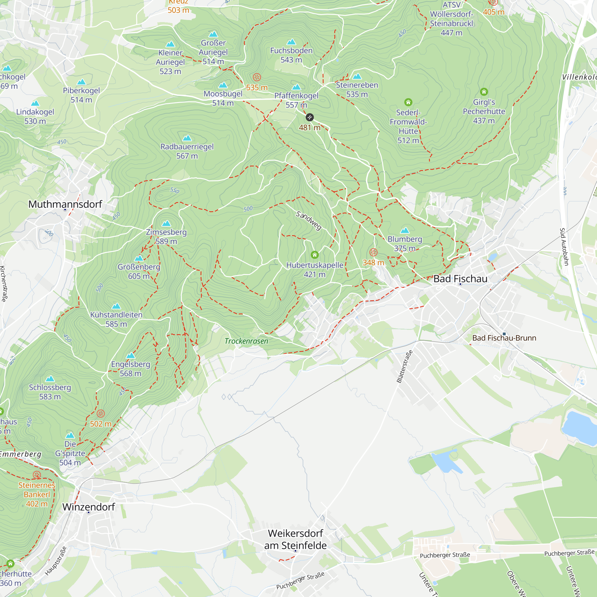 Haus Eisensteinhöhle map
