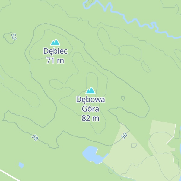 Map of Dębowa Góra