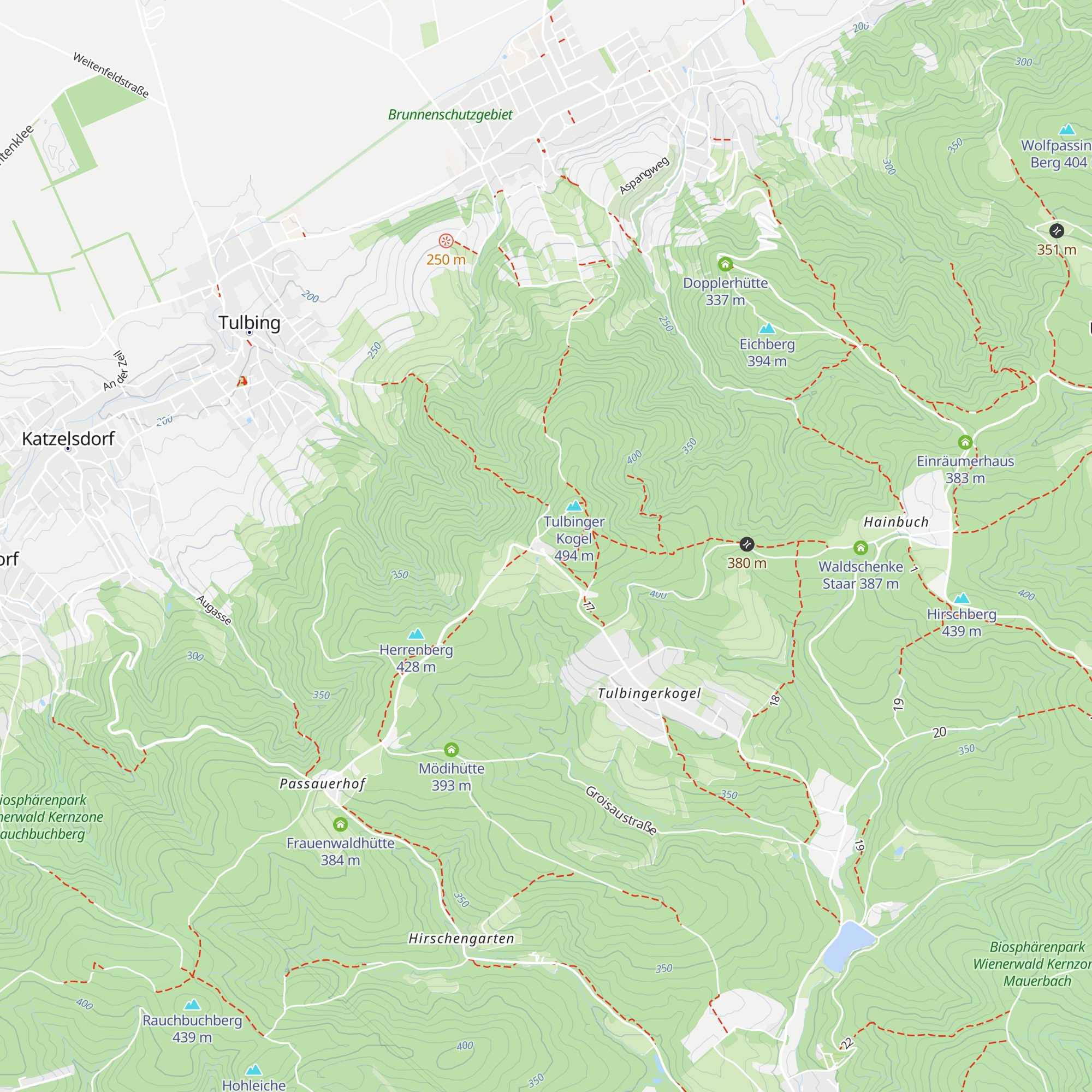 Berghotel Tulbingerkogel map