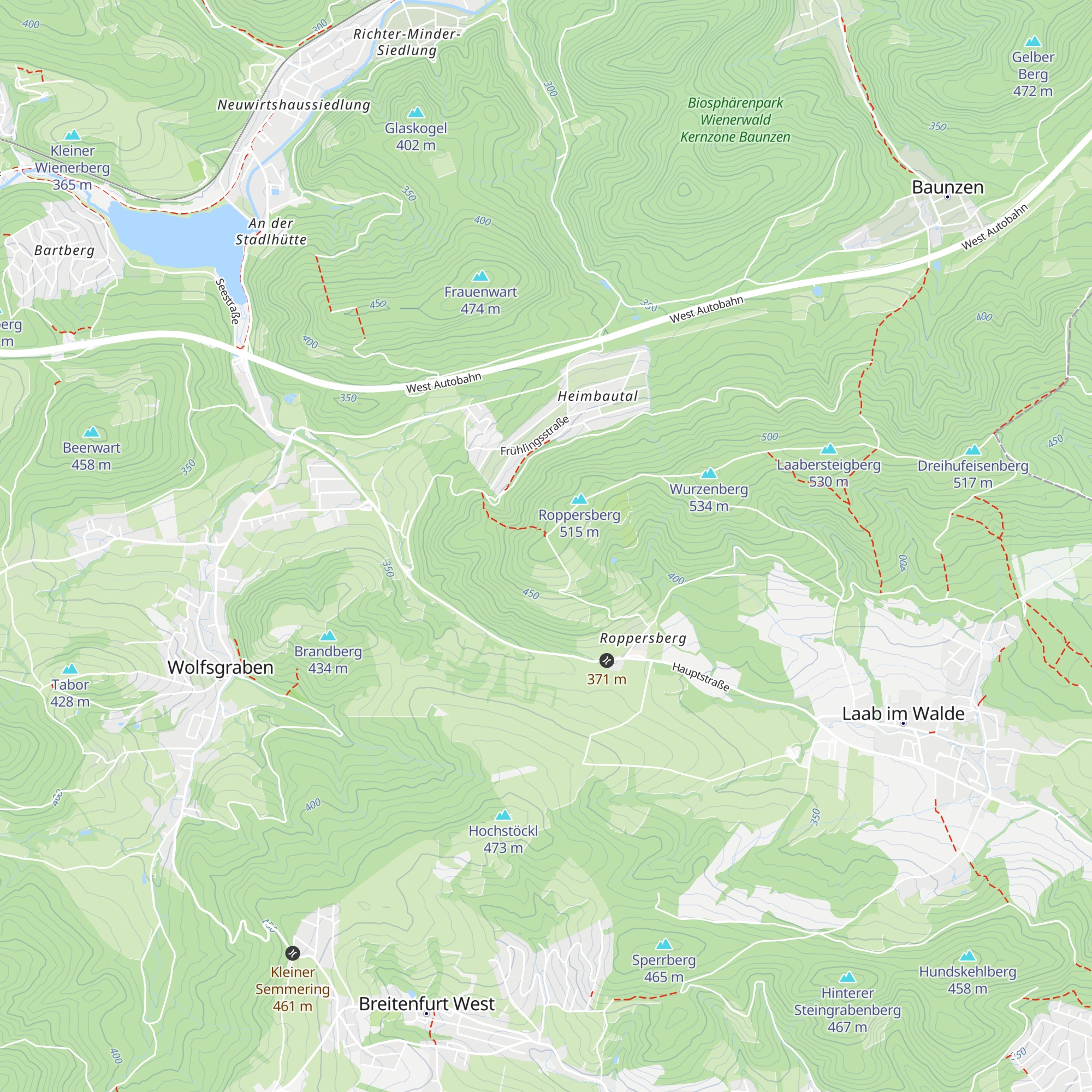 Wallbergerhütte map