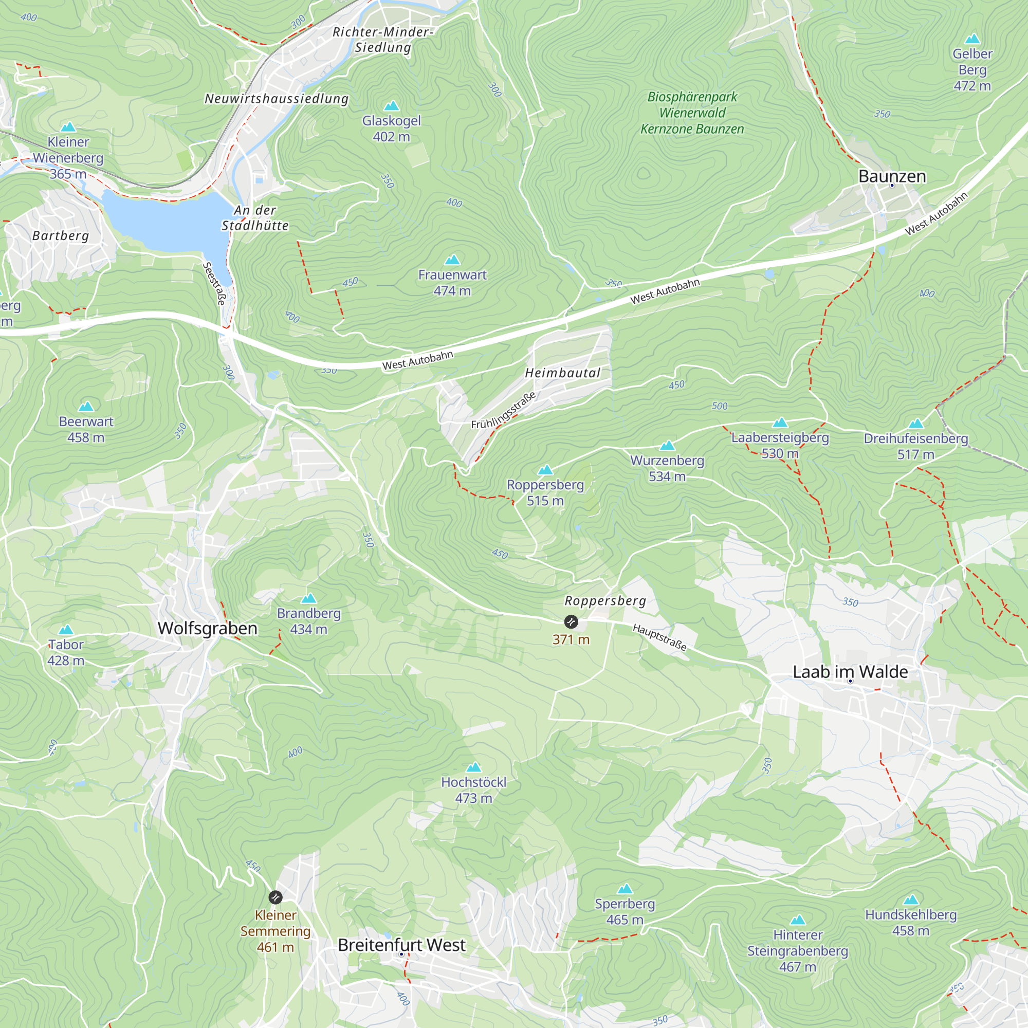 Wallbergerhütte map