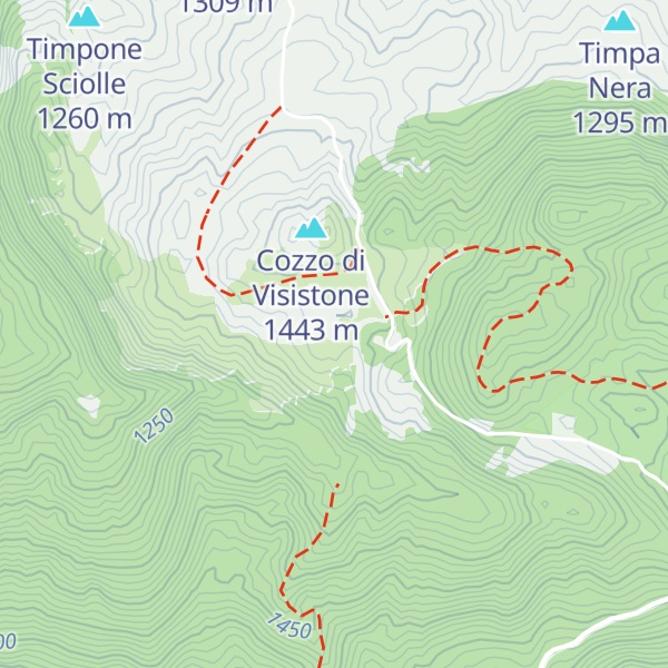 Map of Rifugio Visitone (2017: chiuso)