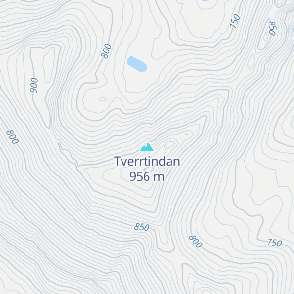 Map of Tverrtindan