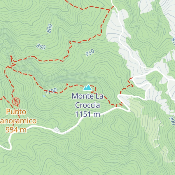 Map of Monte La Croccia