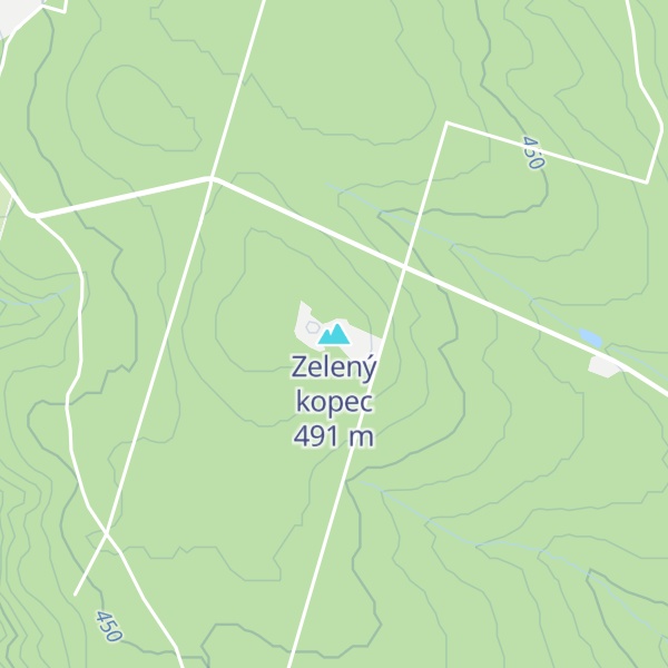 Map of Zelený kopec