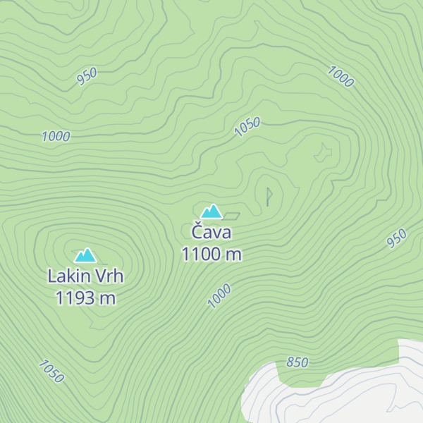 Map of Čava