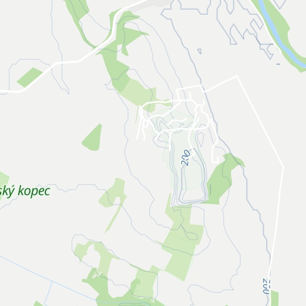 Map of Kraví kopec