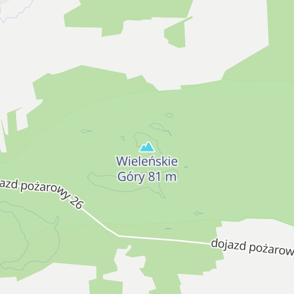 Map of Wieleńskie Góry