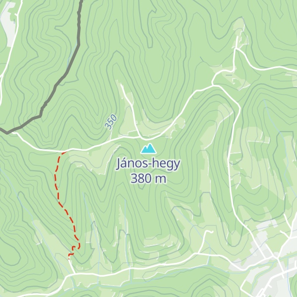 Map of János-hegy