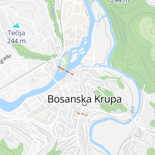 Map of Turistički info centar LAG Una-Sana