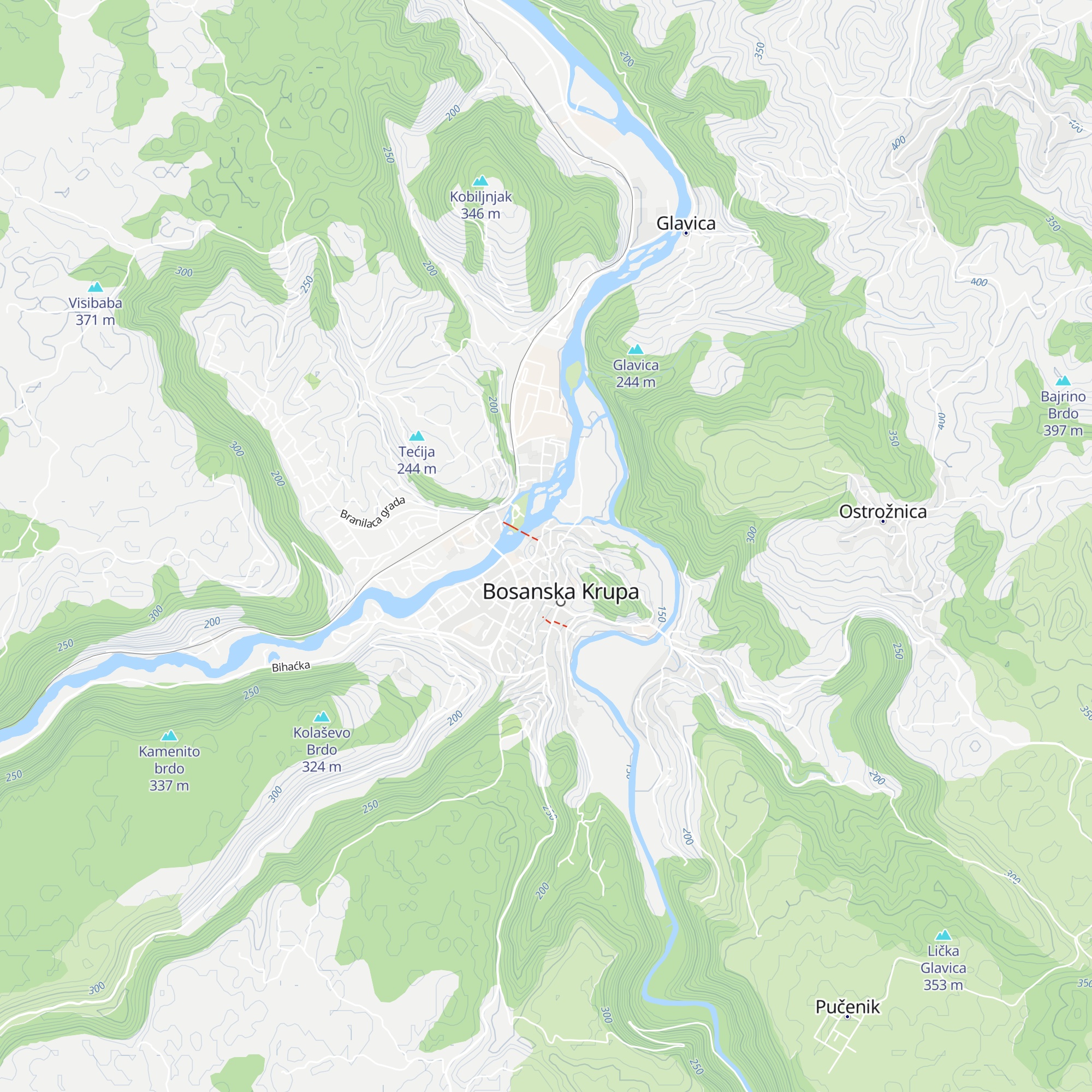 Turistički info centar LAG Una-Sana map