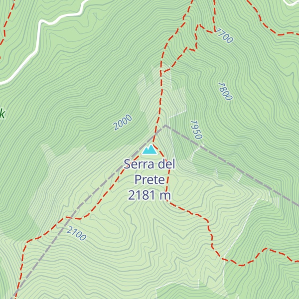 Map of Serra del Prete