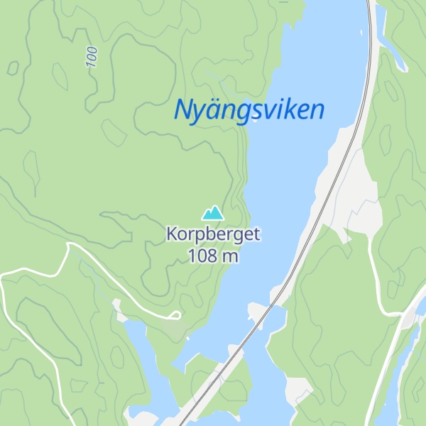 Map of Korpberget