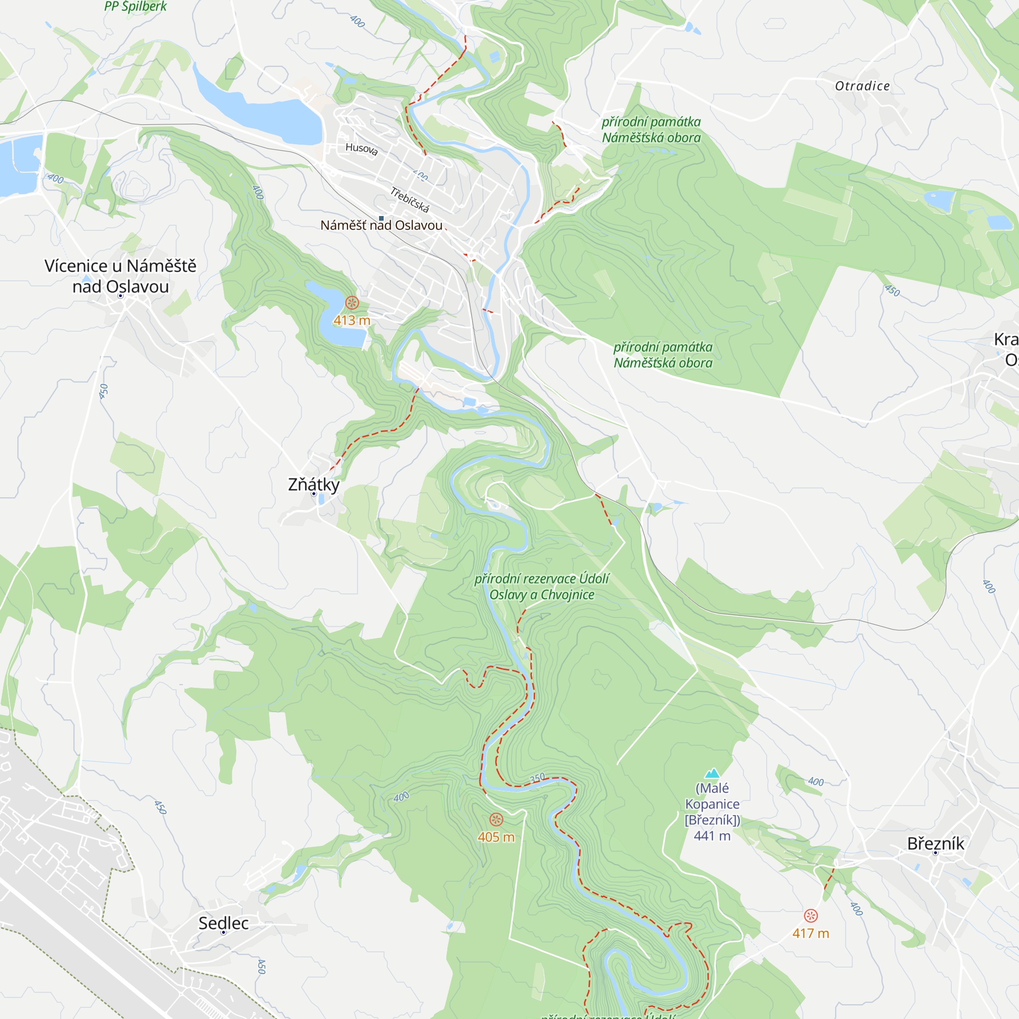 Chata Velkopolský mlýn map