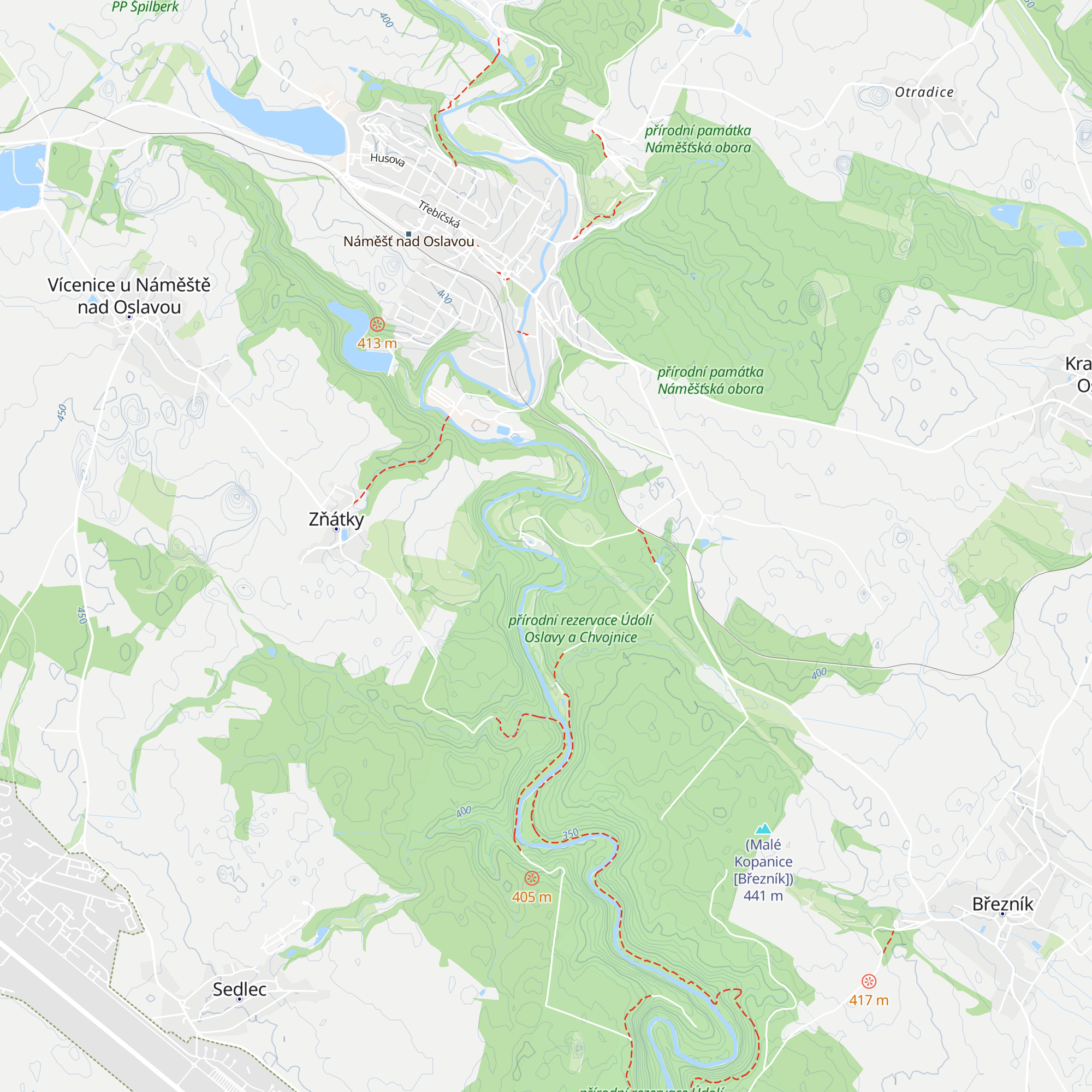 Chata Velkopolský mlýn map