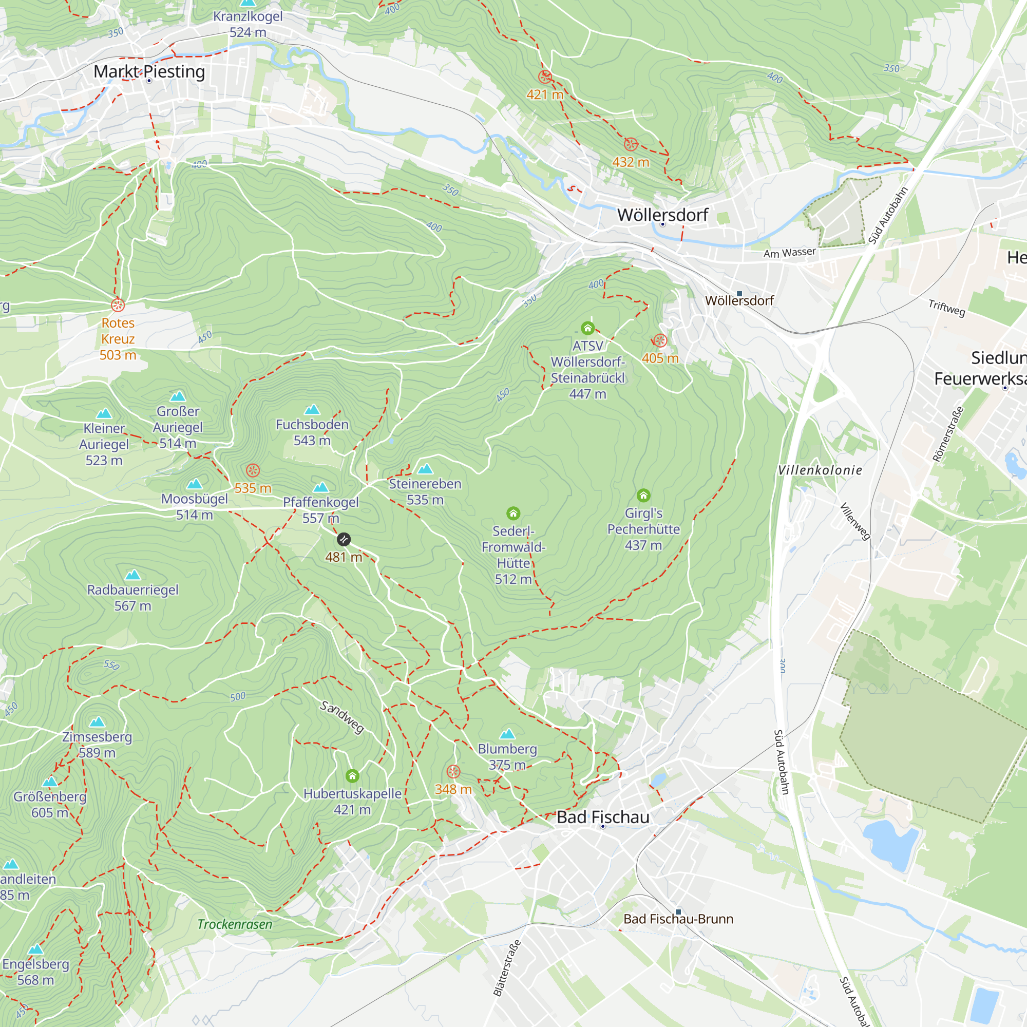 Sederl-Fromwald-Hütte map