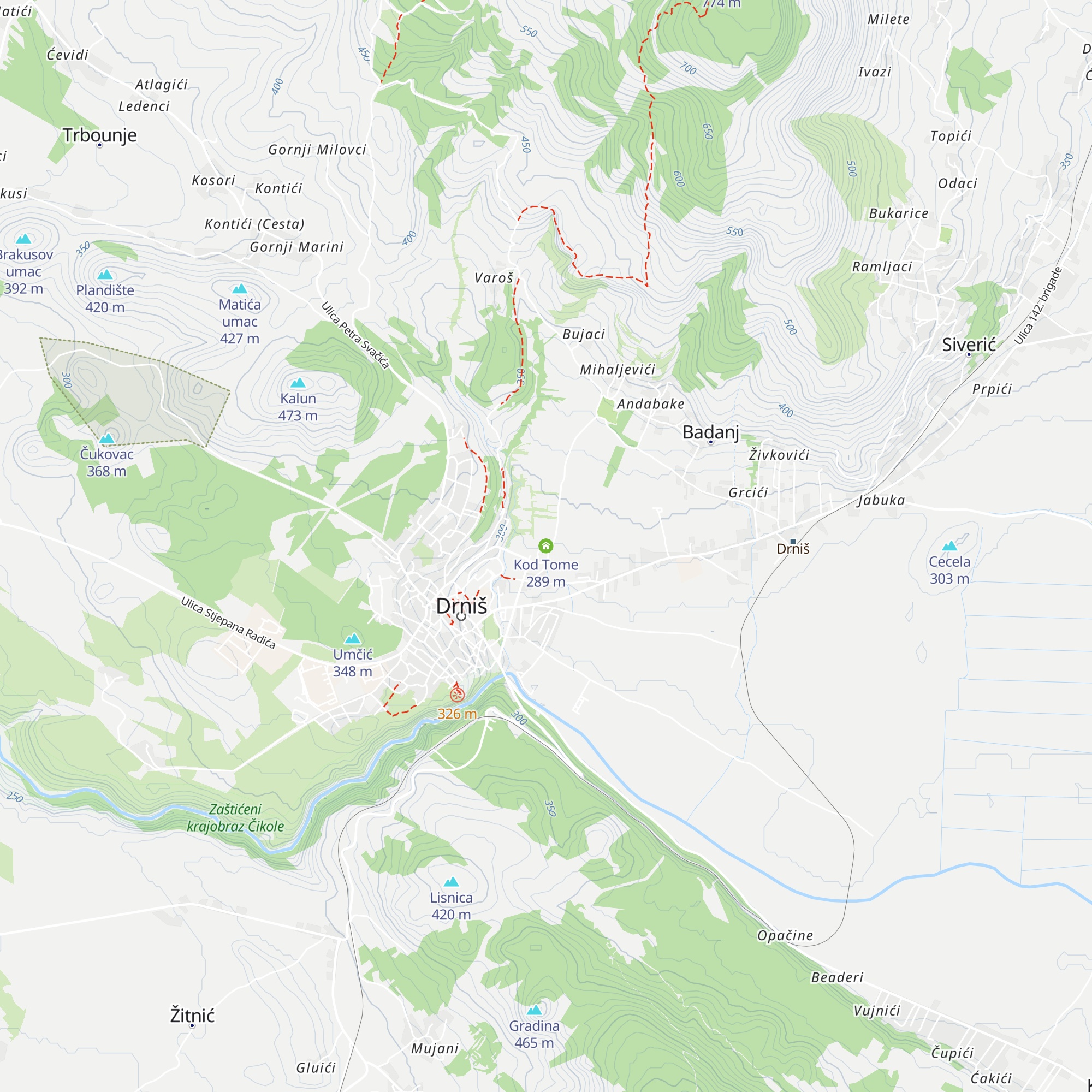 Kod Tome map