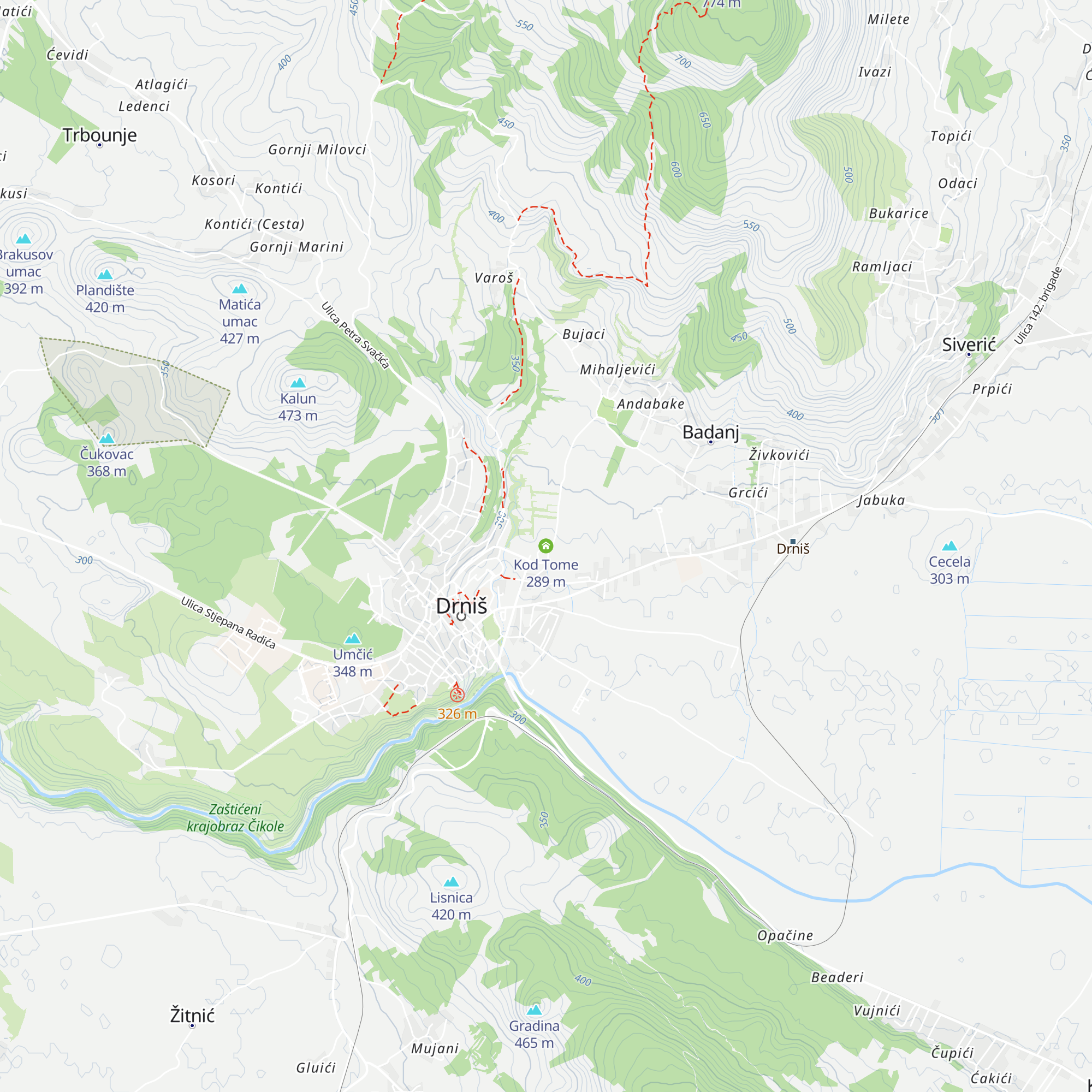 Kod Tome map