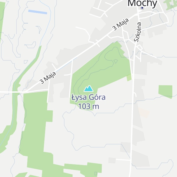 Map of Łysa Góra