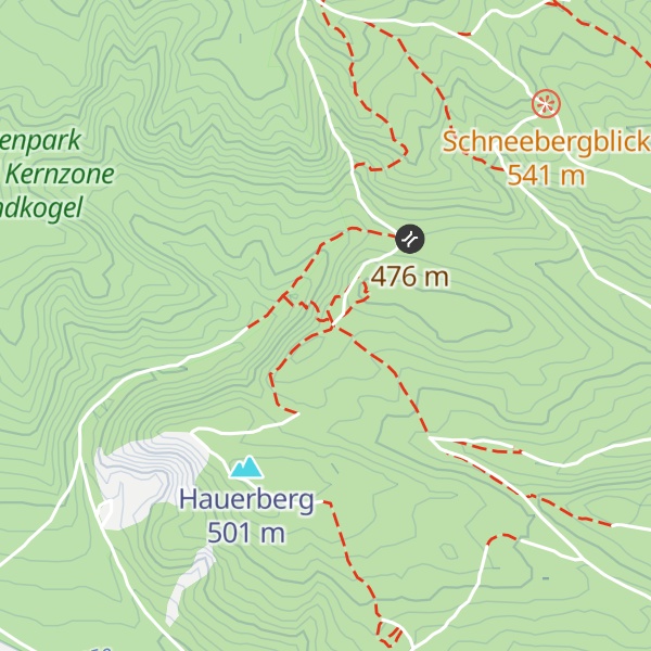 Map of Vöslauer Hütte
