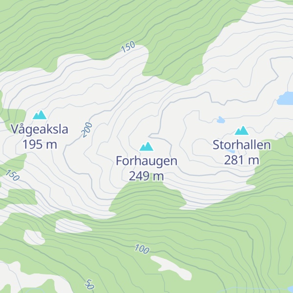 Map of Forhaugen