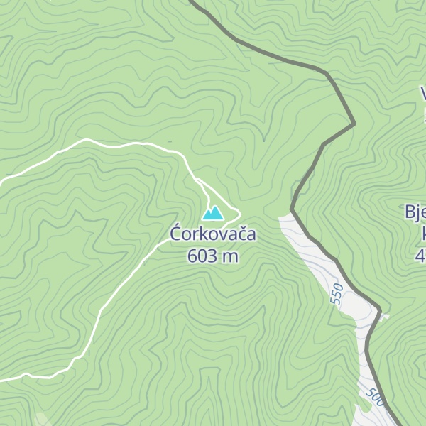 Map of Ćorkovača