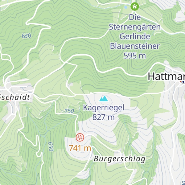 Map of Hochwasserbehälter der Gemeinde Gschaidt