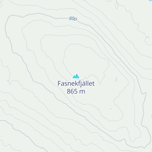Map of Fasnekfjället