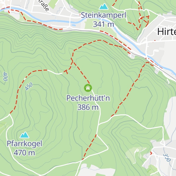 Map of Pecherhütt'n