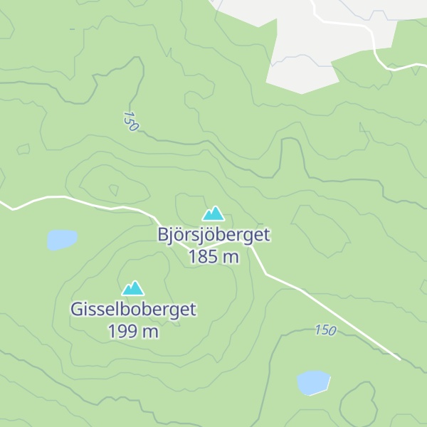 Map of Björsjöberget