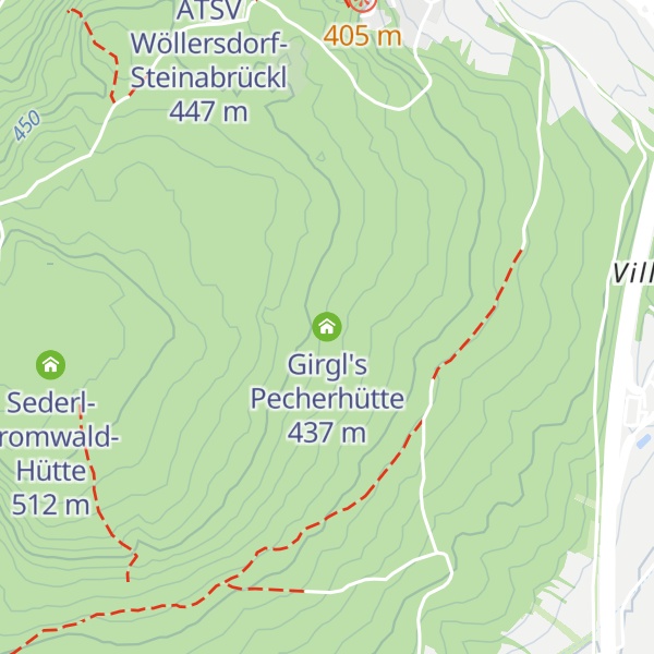 Map of Girgl's Pecherhütte