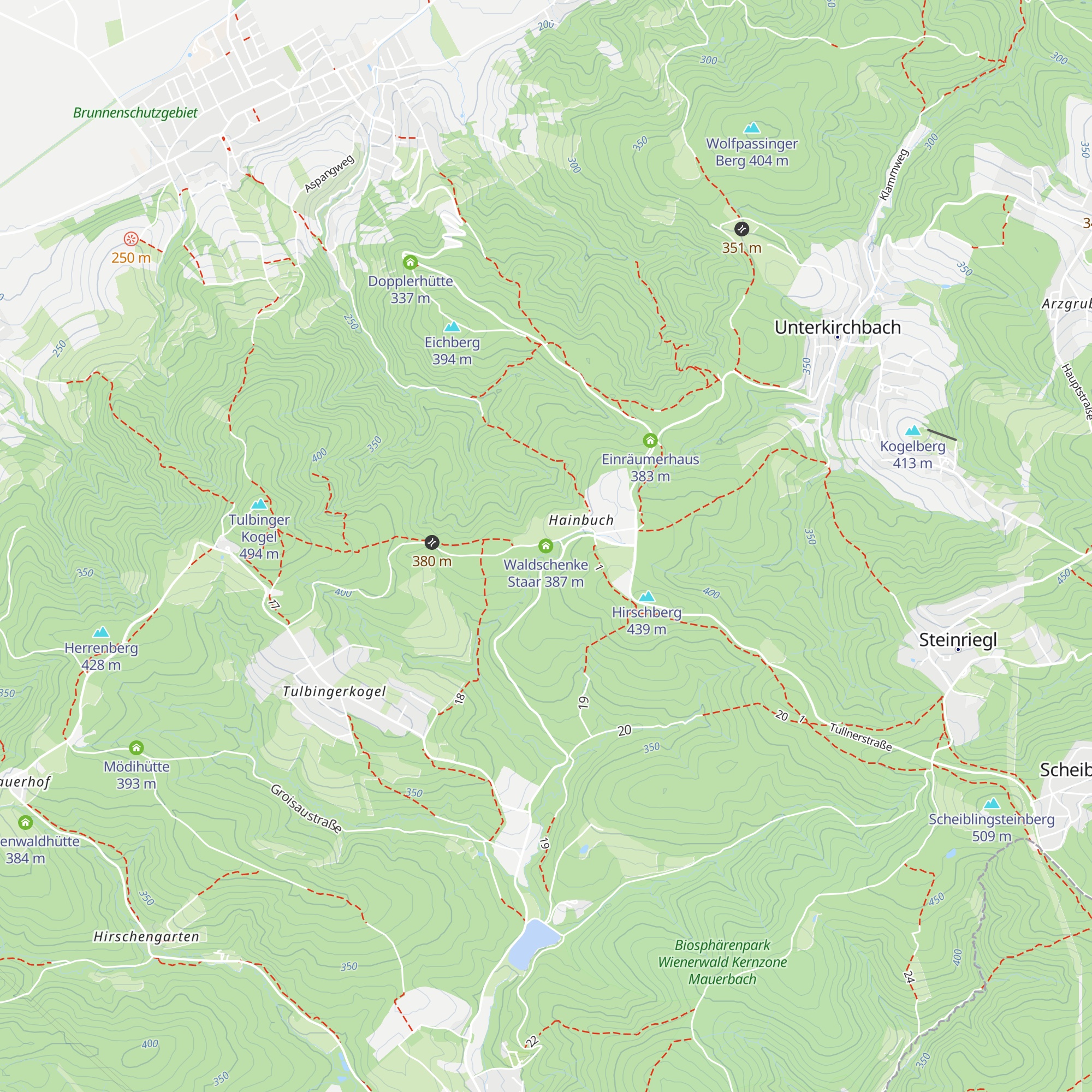 Waldschenke Staar map