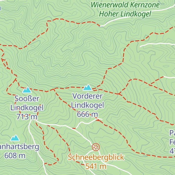 Map of Vorderer Lindkogel