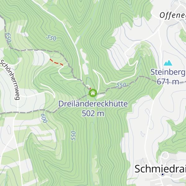 Map of Dreiländereckhütte