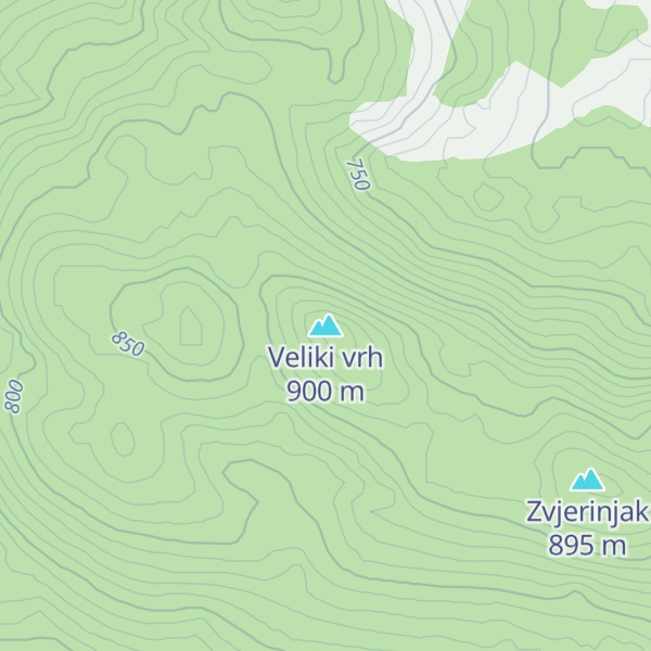 Map of Veliki vrh