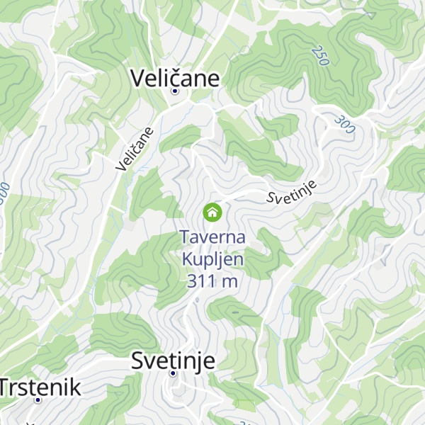 Map of Taverna Kupljen