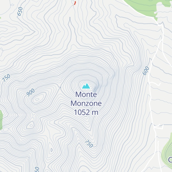 Map of Monte Monzone