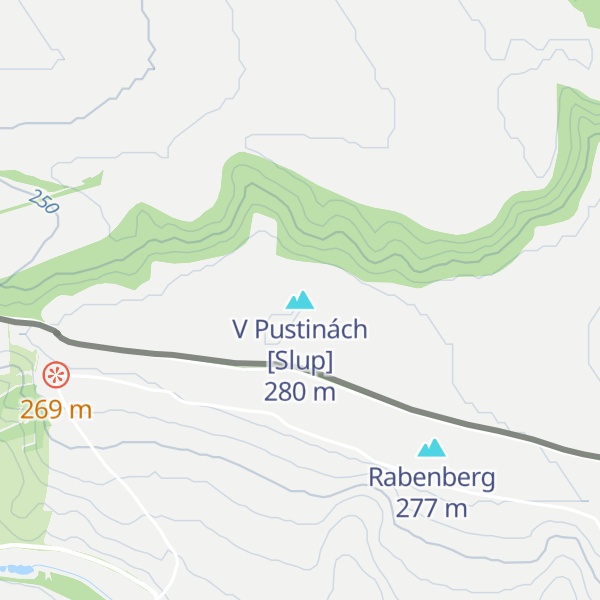 Map of V Pustinách [Slup]